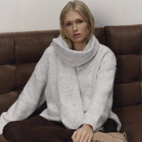 Fongt Lazy Wind Soft Woolen Sweater Women's New Set Of Relaxed Knitted Sweater In Autumn And Winter