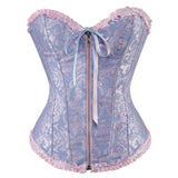 Fongt Zipper Jaclace Guard Waist-Beed Court Bouquet Close Abdomen Chest Corset