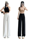 Fongt Suit Pants Hanging Woman Summer Small High-Grade Ice Silk Impenetrable Narrow Version Of Casual Straight Pants