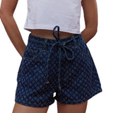 Fongt Cowgirl Summer Spice Girls Casual Straight Caughts Tethered Jeans Shorts
