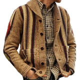 Fongt Men's Wear Autumn And Winter Long-Sleeved Tweed Sweater Jacket Men's