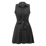 Sleeve Casual Bandage Mini A-line