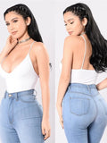 Women Crochet Deep V Neck Vest Cami Tank Tops Shirt Solid Sling Backless Tank Tops Female Sexy Women Clothing-Outfit