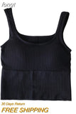 Women Summer Ladies Tops High Elasticity Minimalist Solid Cropped Backless Slim Elegant Popular College Korean