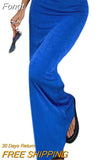 Women‣s Casual High Waist Tight Skirt Summer Personality Solid Color Stretch Long Skirts Woman Fashion