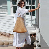 Fongt Cotton Loose Shirt Type Long Cardigan Bikini Swimsuit With Sunscreen Smock Vacation Beach Coat