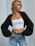 Fongt And Winter New Loose Knitted Cardigan Short Sweater Shawl Coat