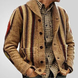 Fongt Men's Wear Autumn And Winter Long-Sleeved Tweed Sweater Jacket Men's