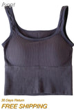 Women Summer Ladies Tops High Elasticity Minimalist Solid Cropped Backless Slim Elegant Popular College Korean