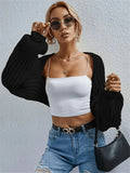 Fongt And Winter New Loose Knitted Cardigan Short Sweater Shawl Coat