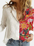 Women Lapel Long Sleeves Single Breasted