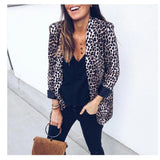 Hot Style Autumn / Winter 2023 Sexy Snake Leopard Print Long Sleeve Jacket Women's LQ6690-Outfit