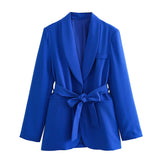 Fongt And Dress Blazer 231018 Straight-Fits High-Rise Trousers 2216118 Suit