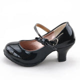 Leather Shoes Autumn Bowtie Sandals 2018 New Children Shoes High Heels Princess Sweet Sandals For