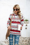 Stripe Hoodie Sweatshirts Autumn Winter Fashion 2020 Long Sleeve Plus Size Casual Loose Ladies Pullovers Pocket Hooded