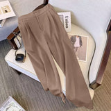 Fongt Suit Suit Pants Women Straight Loose 2025 New Spring And Autumn Leisure Wide Legs Commute Black Pants