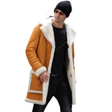 Fongt 2025 New Fur One Men's Coat Burst Single Thick Coat Imitation Leather Velvet