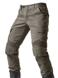 Motorcycle Protective Pants Men's Motorcycle Skinny Jeans, Breathable And Wear-Resistant Cargo Pants-Outfit