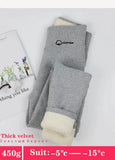 Winter Warm Leggings Women Cotton Thermal Velvet High Waisted Leggins for Women Lamb Wool Thickening Warm Black