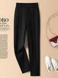 Winter Pants Women Casual Loose Elastic High Waist Warm Women's Pants Harajuku Fashion Thickening Herringbone Harem
