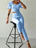 Fongt Summer Fashion Temperament Short-Sleeved Suit Women's Clothing
