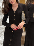 Fongt And Winter New French Elegant Jacket Dress Slim Skinny Knitting Woman