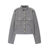 Fongt Homemade New Women's Fashion Classic Soft Short Jacket Jacket 3046/292