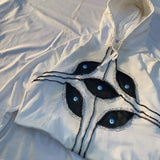 Fongt Demon Eye Series Cotton Hood 90S Vintage Printed T-Shirt L