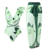 2025 New Swimsuit Two Sets Of Holiday Bikini Beach Sexy Bikini Conjoined Conservative Swimsuit