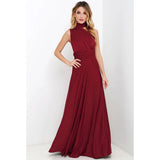 Elegant Evening Long Deep V Halter