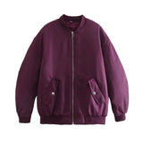 Spring Autumn Bomber Jacket Men And Women Warm Zipper Pockets Winter Coat Female Jacket Parkas Female