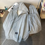 Oversize Sports Casual Two-piece Suit Women Spring Autumn Hoodies Sweatshirts Sets Female Loose Thin Trousers 2-piece