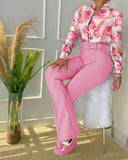 Fongt New Casual Fashion Suit Women With Belts
