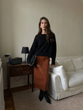 Fongt Autumn And Winter Hot Sale Thick Short Round Neck Solid Color Sweater Bum Basic Women's Clothing