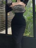 Chinese Summer Suit Female Figure Thin Cardigan Waist Splicing Medium-Long Style Buttocks Wipe Chest Dress Two-Piece Set-Outfit