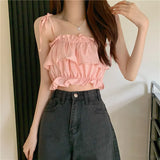 Fongt Leafside Spice Girls Sling Women's 2023 New Summer Vests Outside The High-Rise, Sleeveless Blaming Umbility Umbility