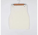 Quality Basic Short Skirt Tall Waist Female Pencil Sexy High Waist Mini Skirt Casual Women Office Lady Skirt Summer