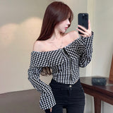 Women's Blouse Korean Version Spring Autumn Temperament Long Sleeves Top-Outfit