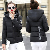 Cotton-Padded Jacket Women Winter Korean Version Slim Thin Padded Jacket New Down Padded Coat Women Warm Student Coat-Outfit