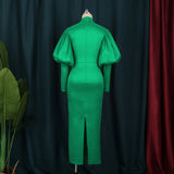 Fongt Bubble Sleeve Christmas Dress Party Dress Party Dress Party Dress Party Dress