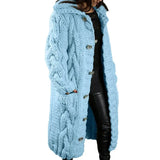 Size 4XL 5XL Autumn Winter Women Sweater Cardigan Twist Oversized Knitted Coat Female Long Cardigans Fashion Jackets