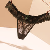 Fongt Lace Trousers Women Scarless Transparent Temptation Ultra-Thin 2025 New Low-Rise Mesh Hot Trousers