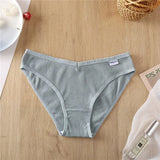 Women's Cotton Briefs Female Underpants Sexy V Waist Women's Panties Cotton Plus Size Pantys Lingerie