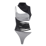 Fongt Spring And Summer New Women's High-Collar Design Irregular Sleeveless Vest Hot Girl Hollow Sexy Sweating