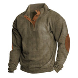 Fongt And Winter New Men's Outdoor Jacket Corduroy Leisure Collar Long Sleeves