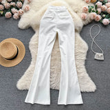 Fongt Autumn And Winter New Retro Suit Trousers Women's Leisure High Waist Hanging Feeling Thin Legs On The Bottom Of Long Pants