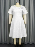 Fongt New Tihua Fabric Flower Dress African Grand A Dress Dresses