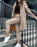 Fongt New Fashion Casual Hooded Grip Velvet Jacket Two Sets Of Women's Clothing