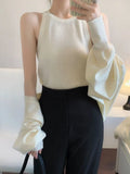 Autumn High Quality Knitting Suit Women New Long Sleeve Round Collar Two Piece