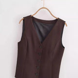 Fongt New Side Fork Vest 2010702 Belt 100 Folded Trousers 4661505